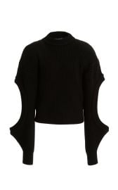 Circle-Cutout Knit Sweater Top By David Koma at Moda Operandi