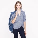 Circle print chambray popover by J Crew at J. Crew