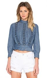 Citizens of Humanity Josie Top in Chambray from Revolve com at Revolve