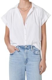 Citizens of Humanity Penny Short Sleeve Button-Up Shirt at Nordstrom