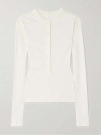 Citizens of Humanity Varra Henley Top in white at Net a Porter