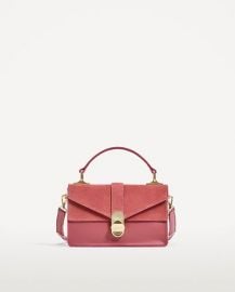 City Bag with Suede Flap at Zara