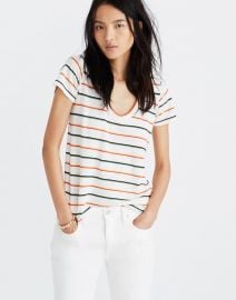 City Tee in Walcott Stripe by Madewell at Madewell