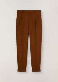 City Two Pinces Trousers in Virgin Wool Vicuna Brown Loro Piana at Loro Piana