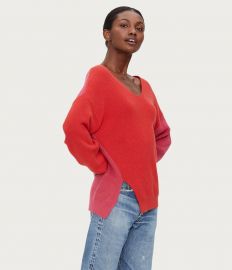 Clara Asymmetric Colorblock Sweater at Michael Stars