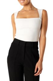 Clara Square Neck Sleeveless Knit Top at Nordstrom