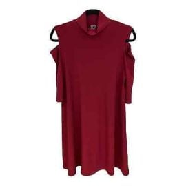 Clara SunWoo Mock Neck Cold Shoulder Dress Merlot NWT eBay at eBay