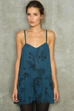 Clara's blue playsuit at Urban Outfitters