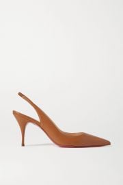 Clare 80 leather slingback pumps at Net A Porter