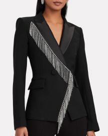 Clarise Fringed Rhinestone Dickey Blazer at Intermix