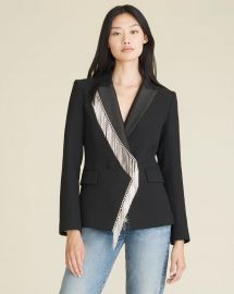 Clarise Rhinestone Dickey Jacket at Veronica Beard