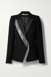 Clarise crystal-embellished crepe blazer at Net a Porter