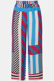 Clashing Stripes Wide Leg Pants Comfort Pants Pants at Ulla popken