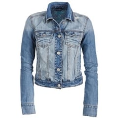 Classic Destroyed Denim Jacket at Aeropostale