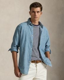 Classic Fit Indigo Chambray Shirt at Ralph Lauren