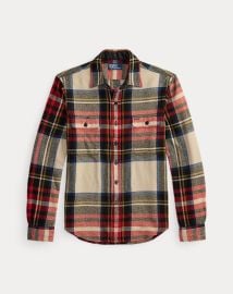 Classic Fit Plaid Flannel Workshirt at Ralph Lauren