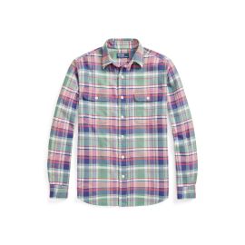 Classic Fit Plaid Twill Workshirt at Ralph Lauren