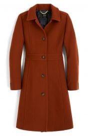 Classic Lady Italian Double Cloth Wool Blend Day Coat by J. Crew at Nordstrom