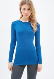 Classic Long-Sleeved Tee  Forever 21 blue at Forever 21