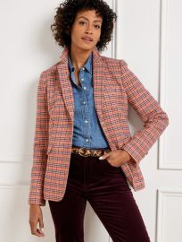 Classic Shetland Blazer - Apple Plaid Talbots at Talbots