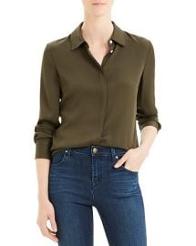 Classic Silk-Stretch Fitted Shirt at Bloomingdales