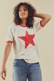 Classic Star Oversized Ringer Tee at Free People