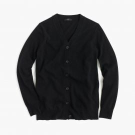 Classic V-Neck Cardigan Sweater in Black at J. Crew