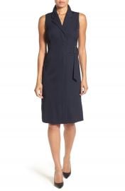 Classiques Entier   Sleeveless Belted Faux Wrap Dress at Nordstrom