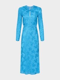 Claudia Midi Dress in Ambra Sky at Saloni