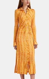 Claudia Ruched Gingham Dress at Barneys