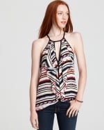 Claudia cascade ruffle top by bcbg at Bloomingdales