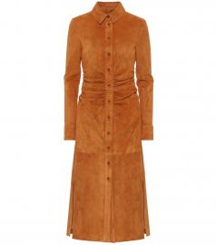 Claudia suede shirt dress at Mytheresa