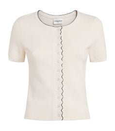 Claudie Pierlot Contrast-Knit Cardigan at Harrods