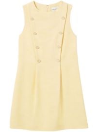 Claudie Pierlot button-detailing Mini Dress Yellow at Farfetch
