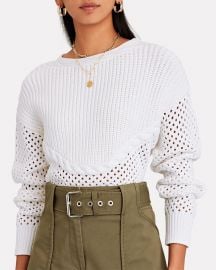 Claudine Open Knit Sweater at Intermix