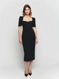 Clayten Knit Dress - Short Sleeve Midi Reformation at Reformation