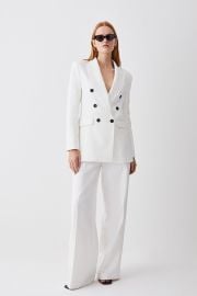 Clean Tailored Double Breasted Blazer at Karen Millen