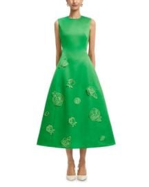 Cleo Appliqué Sleeveless Midi Dress at Bloomingdales