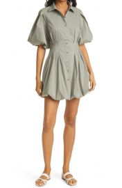 Cleo Balloon Skirt Poplin Shirtdress at Nordstrom