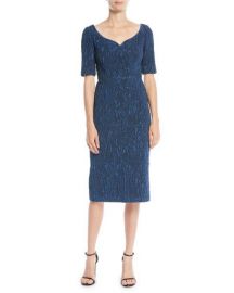 Cloque Jacquard Cocktail Dress by Jason Wu at Bergdorf Goodman