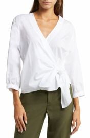 Closed Organic Cotton Wrap Shirt at Nordstrom