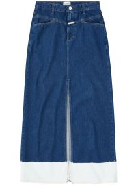 Closed Z-Pocket Denim Skirt Blue at Farfetch