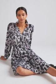 Cloth amp Stone Leopard Midi Dress at Anthropologie