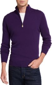 Cloud Cashmere Quarter-Zip Sweater at Neiman Marcus