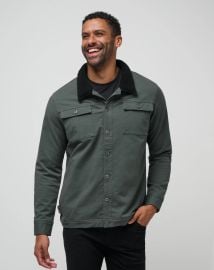 Cloud Denim Sherpa Jacket mid TravisMathew at Travis Mathew