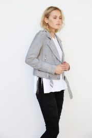 Cloud Grey Moto Jacket Blank NYC at Blank NYC