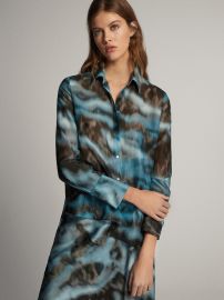 Cloud Print Shirt by Massimo Dutti at Massimo Dutti