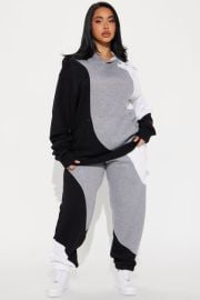 Cloudy Days Fleece Pant Set - Blackcombo Fashion Nova at Fashion Nova