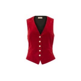 Clove Velvet Waistcoat Women039s Jackets and Coats Temperley London at Temperley London