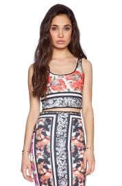 Clover Canyon Floral Scarf Print Reverible Crop Top at Revolve